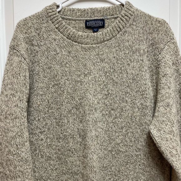 Lands' End Other - Lands' End Mens / Womens Medium Brown & Cream Crewneck Sweater Y2K 90s Vintage